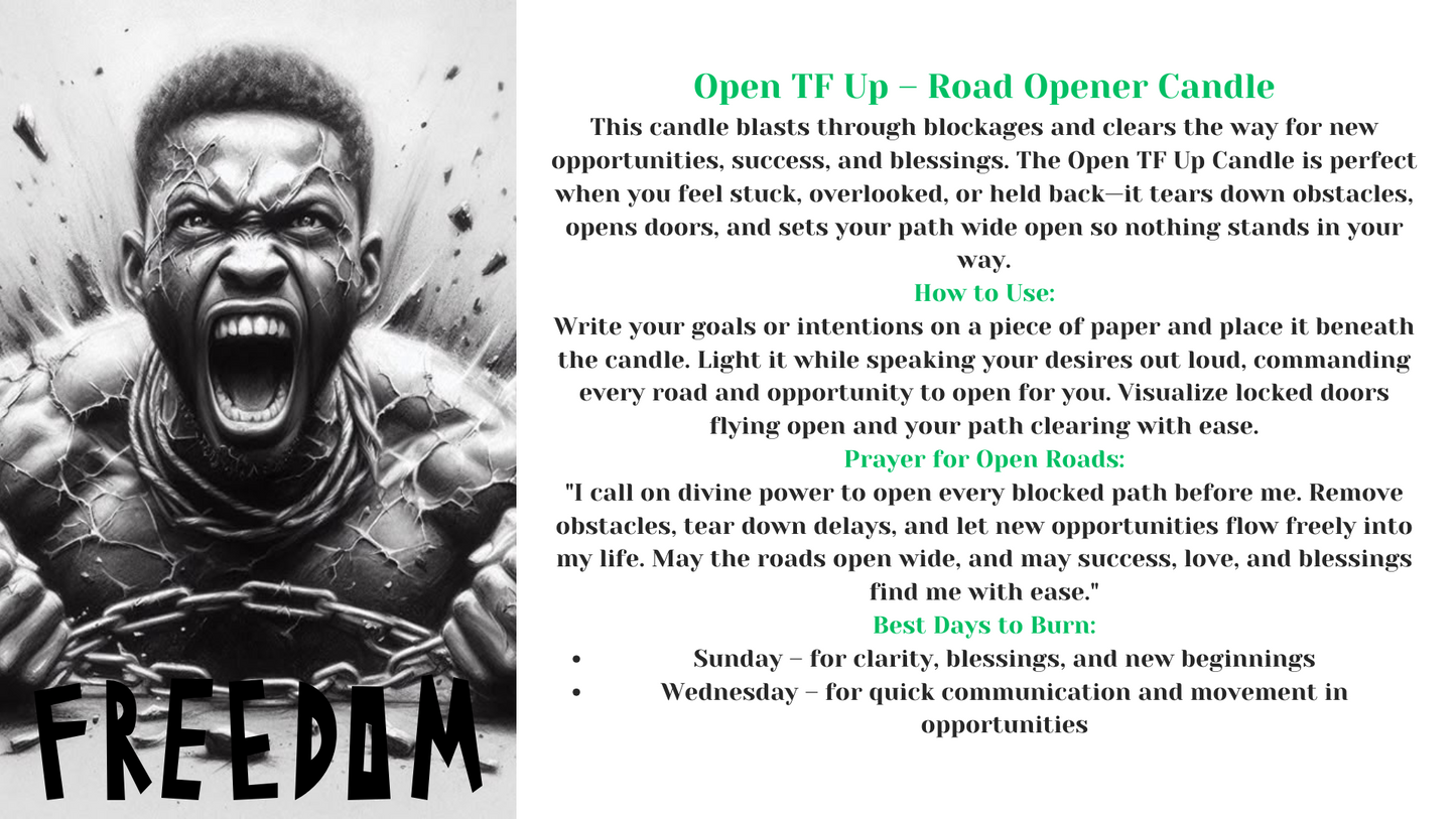 OPEN TF UP - ROAD OPENER CANDLE