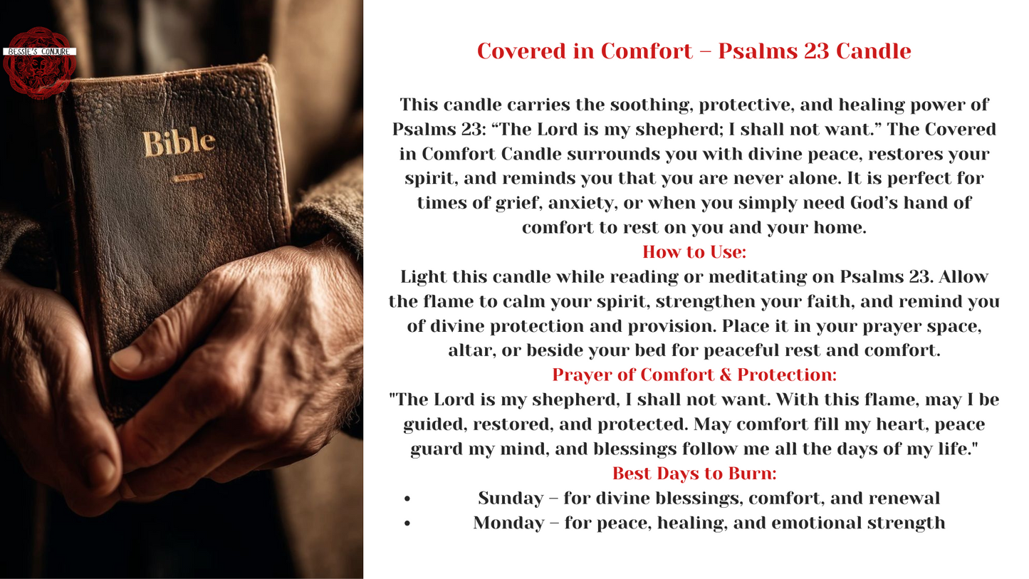 COVERED IN COMFORT - PSALMS 23
