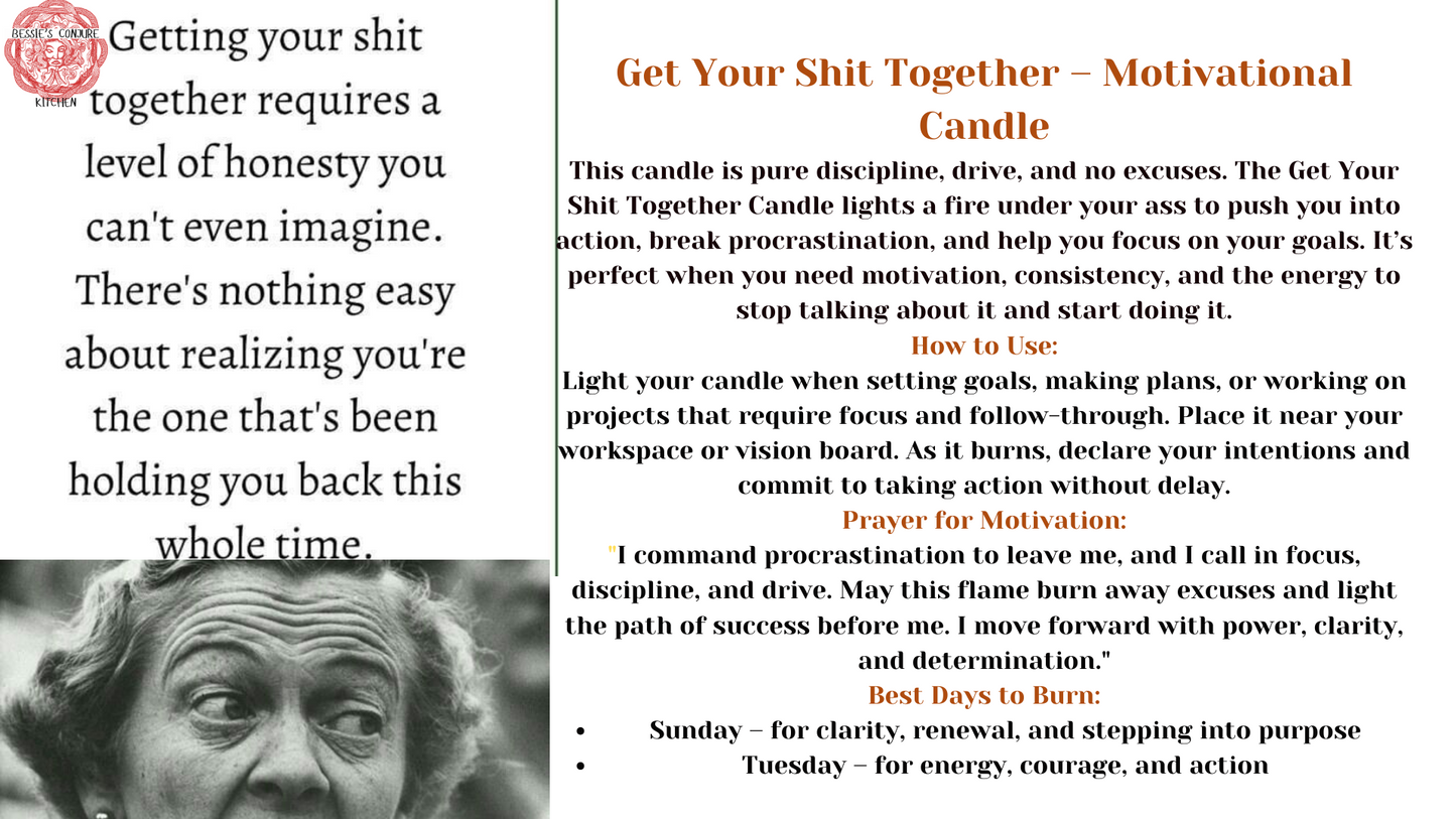 GET YOUR SHIT TOGETHER - MOTIVATIONAL CANDLE