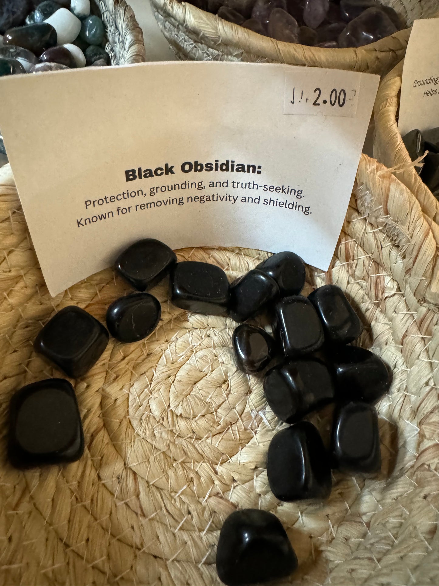 Black obsidian