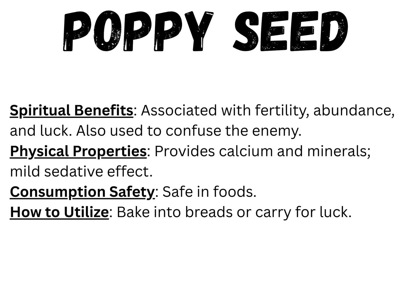 Poppy Seed