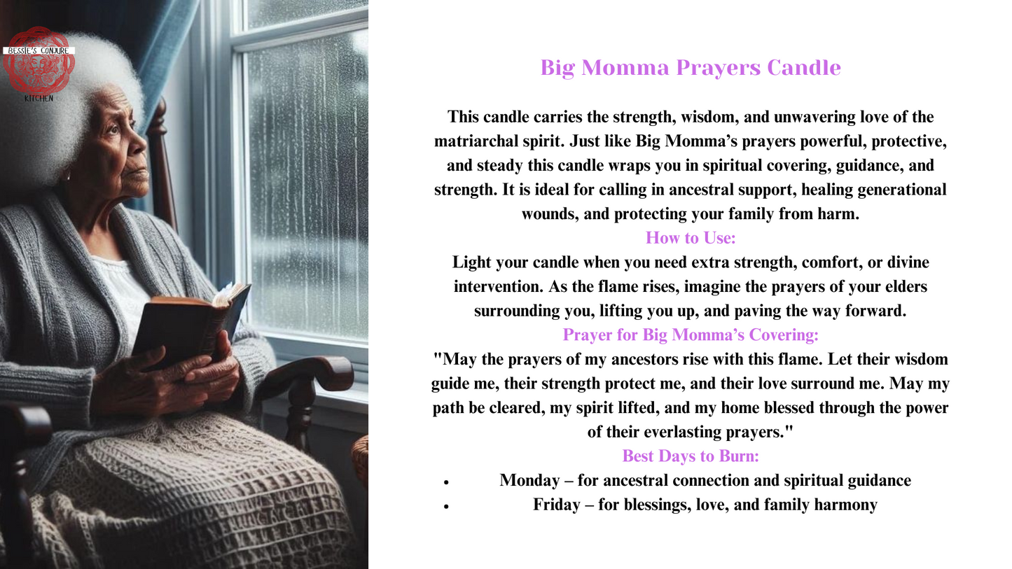 BIG MOMMA PRAYERS CANDLE