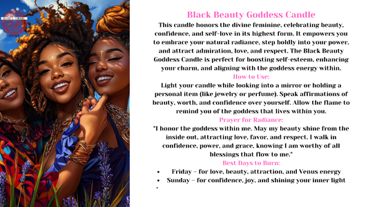 BLACK BEAUTY GODDESS CANDLE