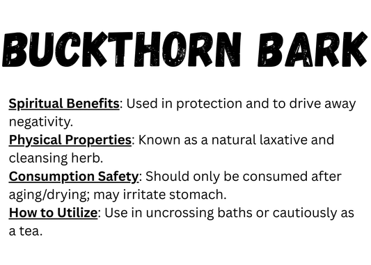 Buckthorn Bark
