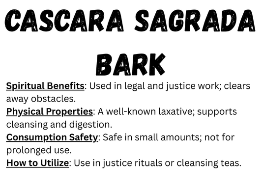 Cascara Sagrada Bark
